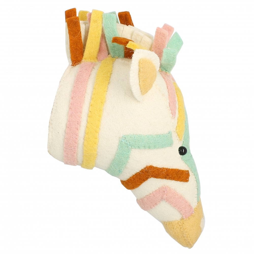 Mini Natural Zebra Head