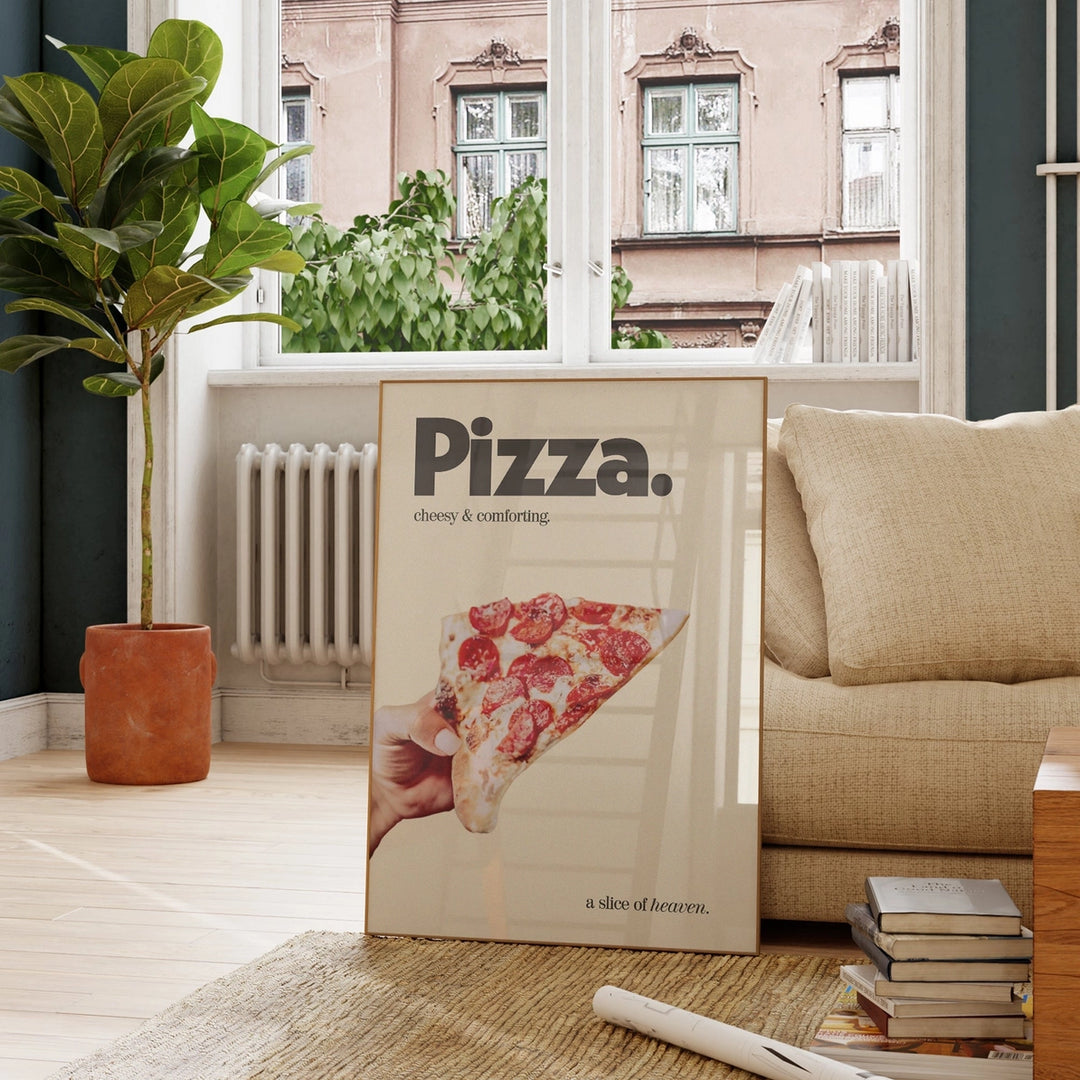 Retro Pizza Kitchen Print