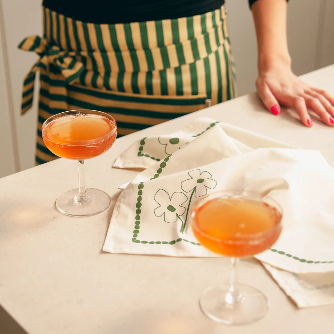 Nododinoz Set of 2 Table Napkins in Green Garden