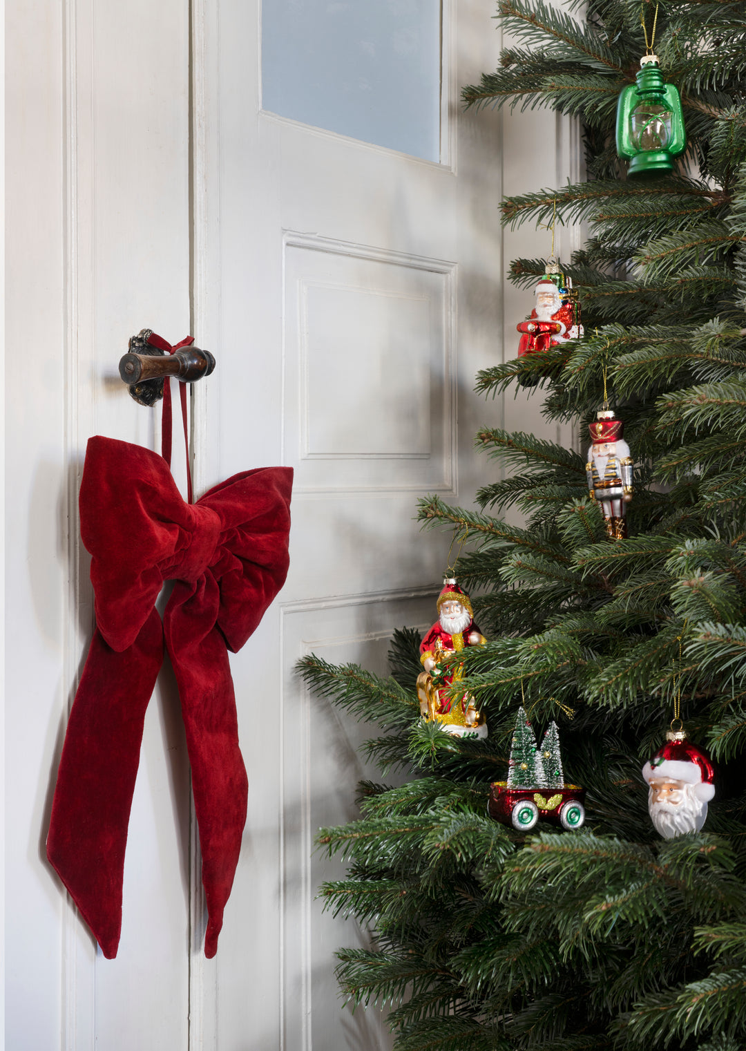 Classic Glass Christmas Ornaments Set of 6