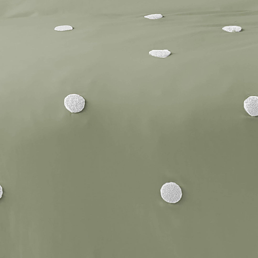 Dot Garden Duvet Cover Set by Appletree Boutique in Sage