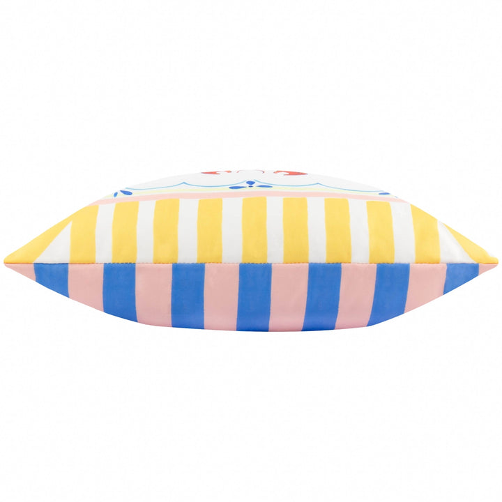 Brunch Stripes Lobster Outdoor Cushion