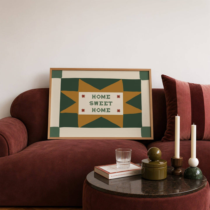 Home Sweet Home Patchwork Print