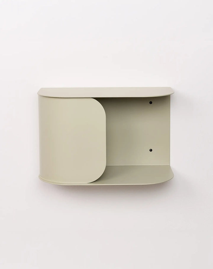 Nobodinoz Steel Wall Bedside Table in Sage Green - PRE ORDER