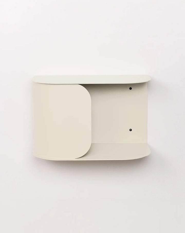 Nobodinoz Steel Wall Bedside Table in Ivory - PRE ORDER