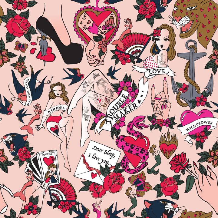 Inked Tattoo Inspired Duvet Cover Set