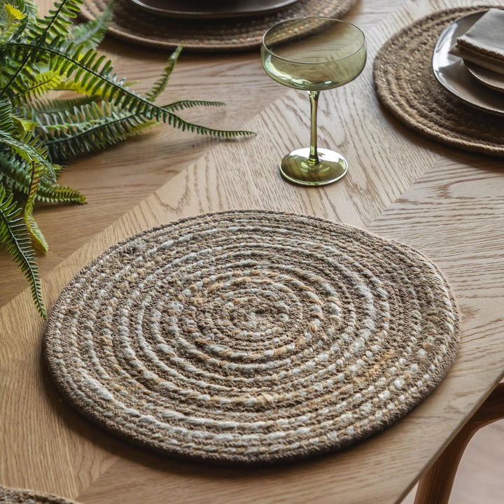 Set of 4 Tonal Weave Placemat