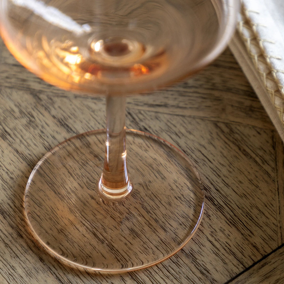 Wine Glass in Amber Set of 4