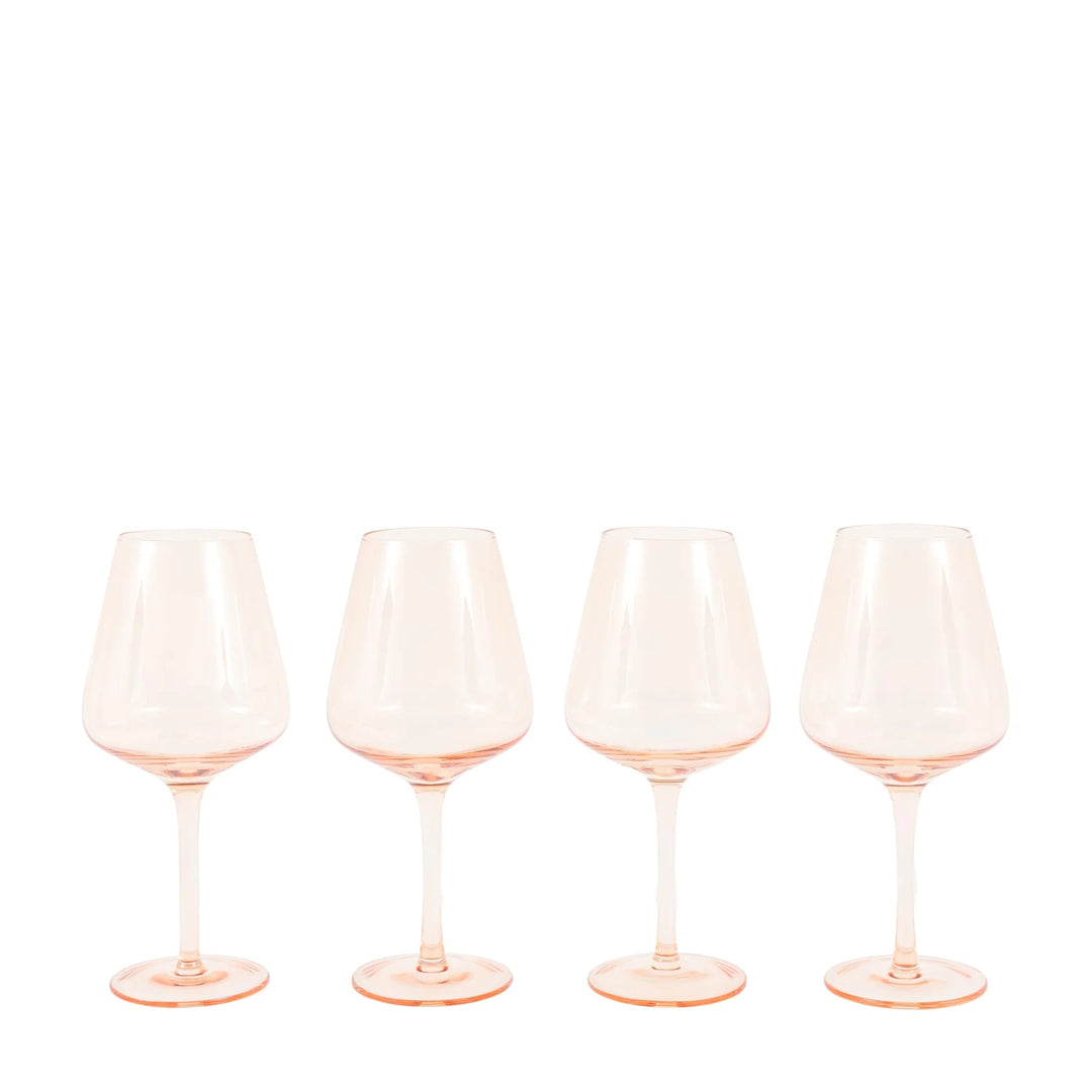 Wine Glass in Amber Set of 4
