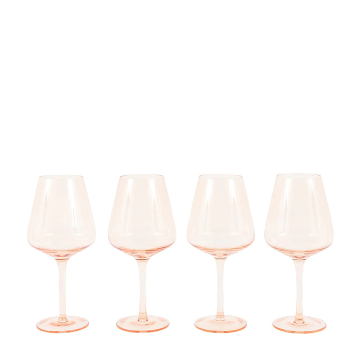 Wine Glass in Amber Set of 4