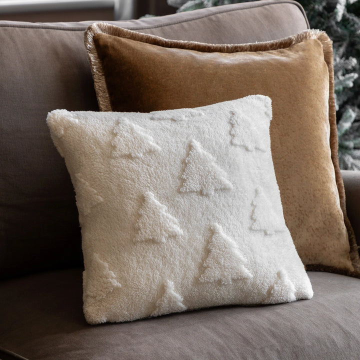 Deco Luxe Christmas Tree Sherpa Cushion