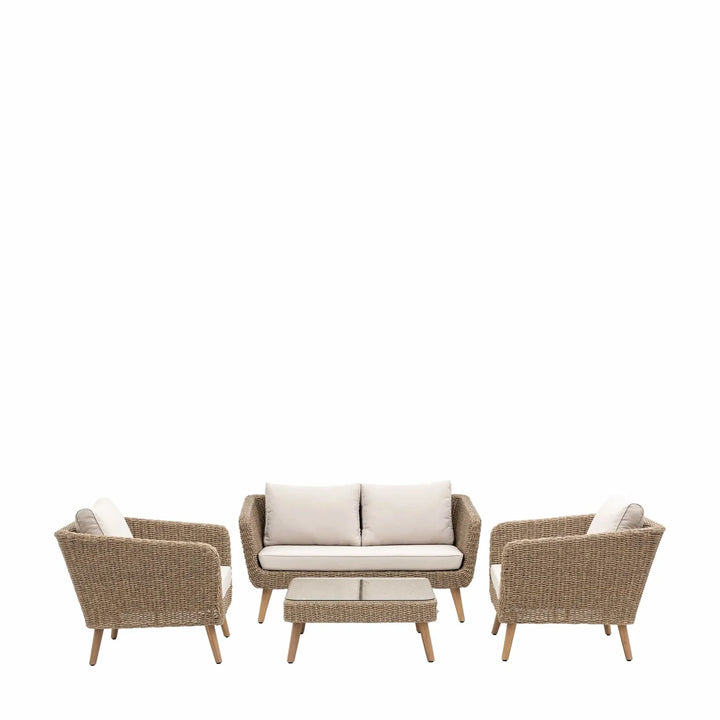 Ensemble table et chaises bistro Amera - Blanc