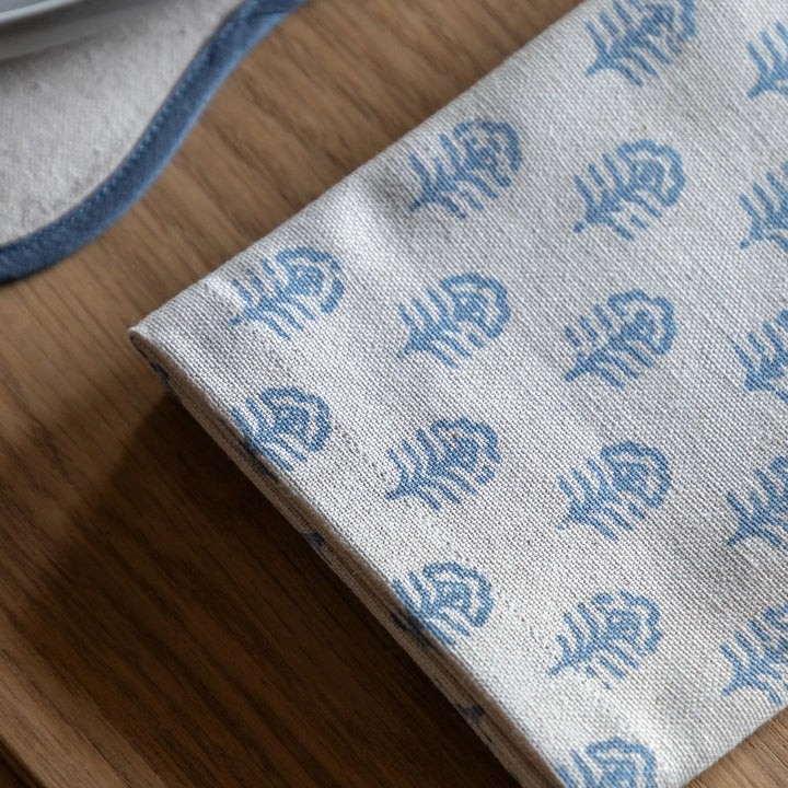Set of 4 Fleur Floral Stamp Napkins