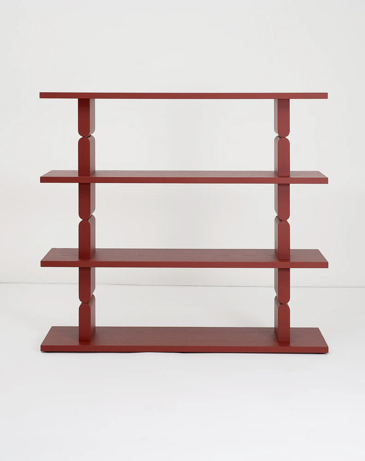 Nobodinoz Coloured Wood Bookshelves in Burnt Red - PRE ORDER