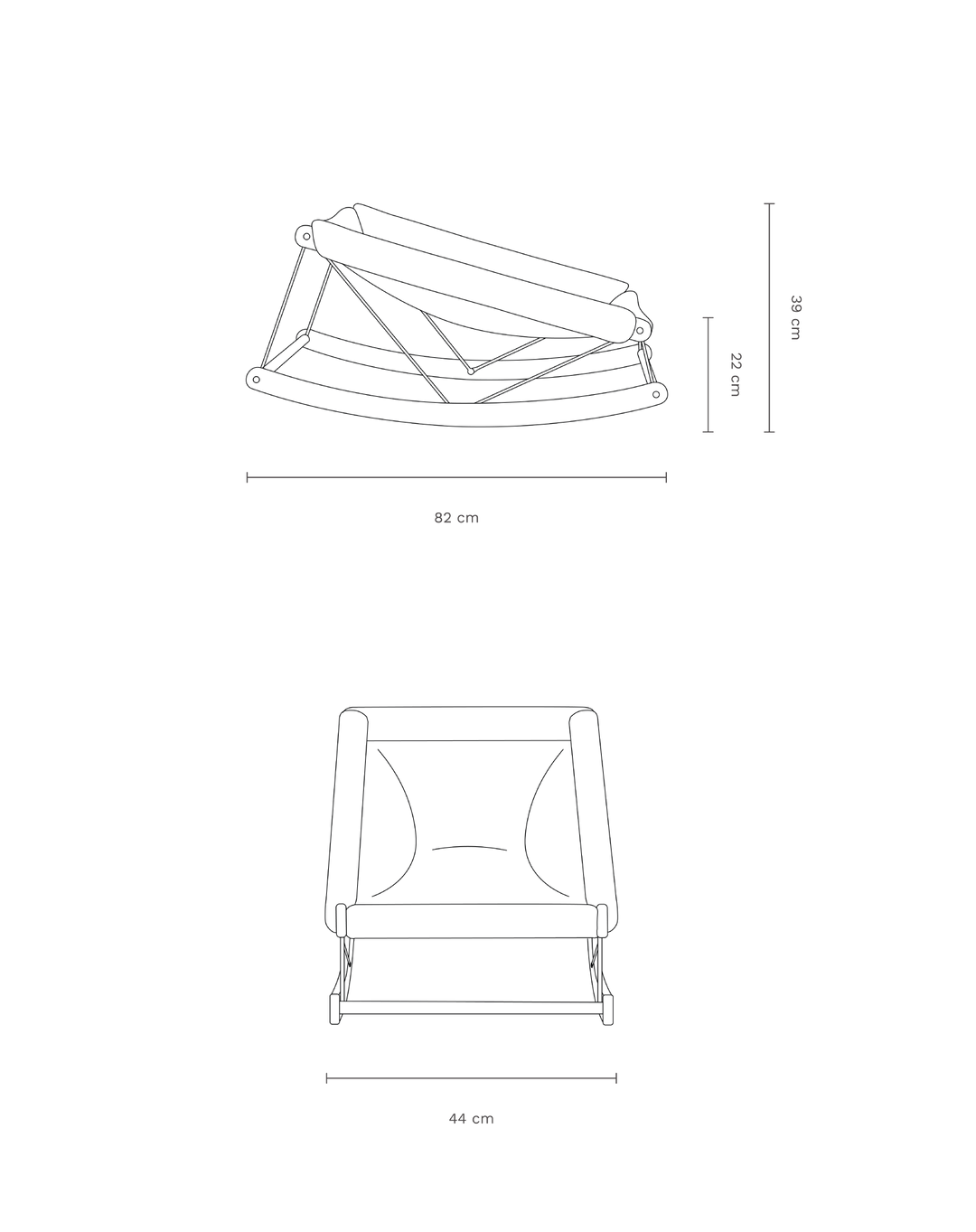 Nobodinoz Growing Green Baby Bouncer with Green Checks Cover