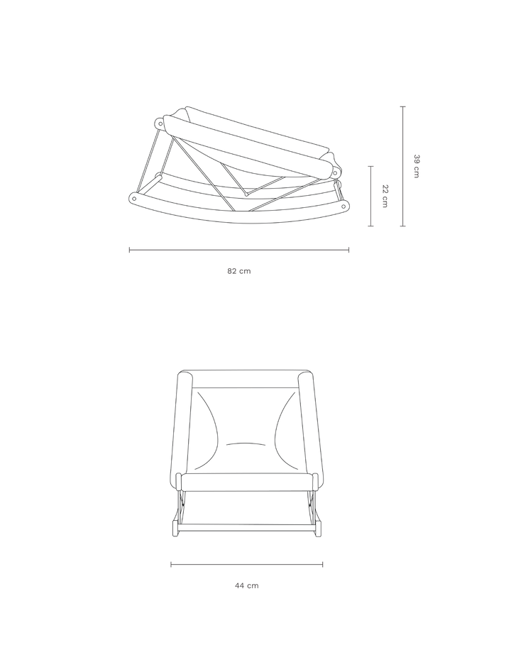 Nobodinoz Growing Green Baby Bouncer with Green Checks Cover