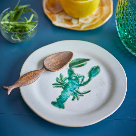 Set of 4 Stoneware Hadden Plate Lobster
