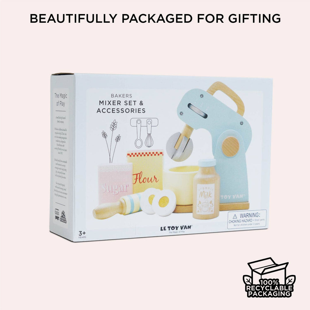 Bakers Wooden Mixer Set & Accessories Play Set