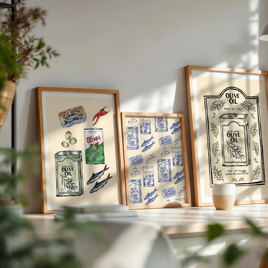 Mediterranean Nibbles Print by Mash Design