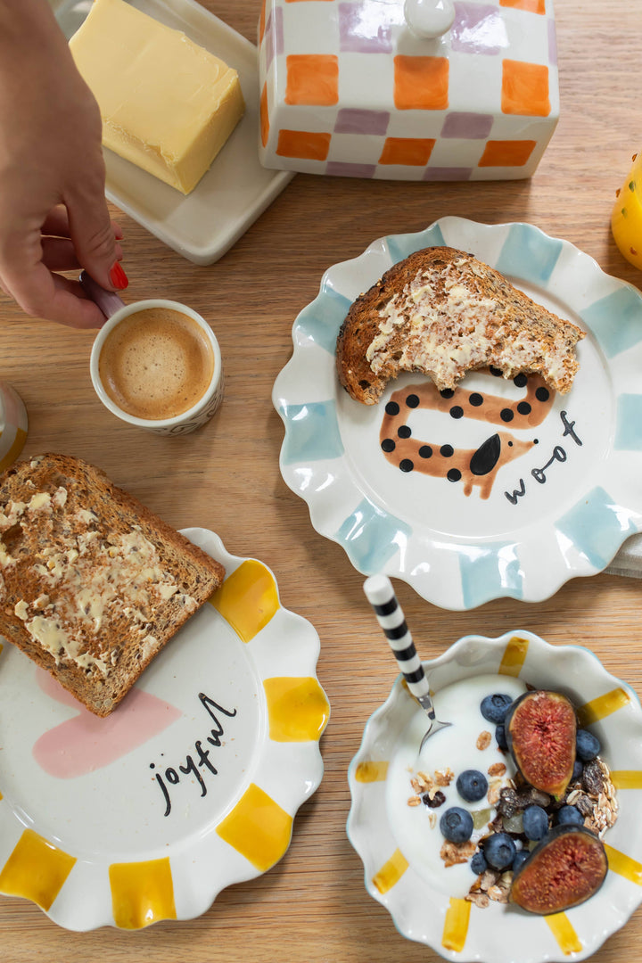 Woof Sausage Dog Plate