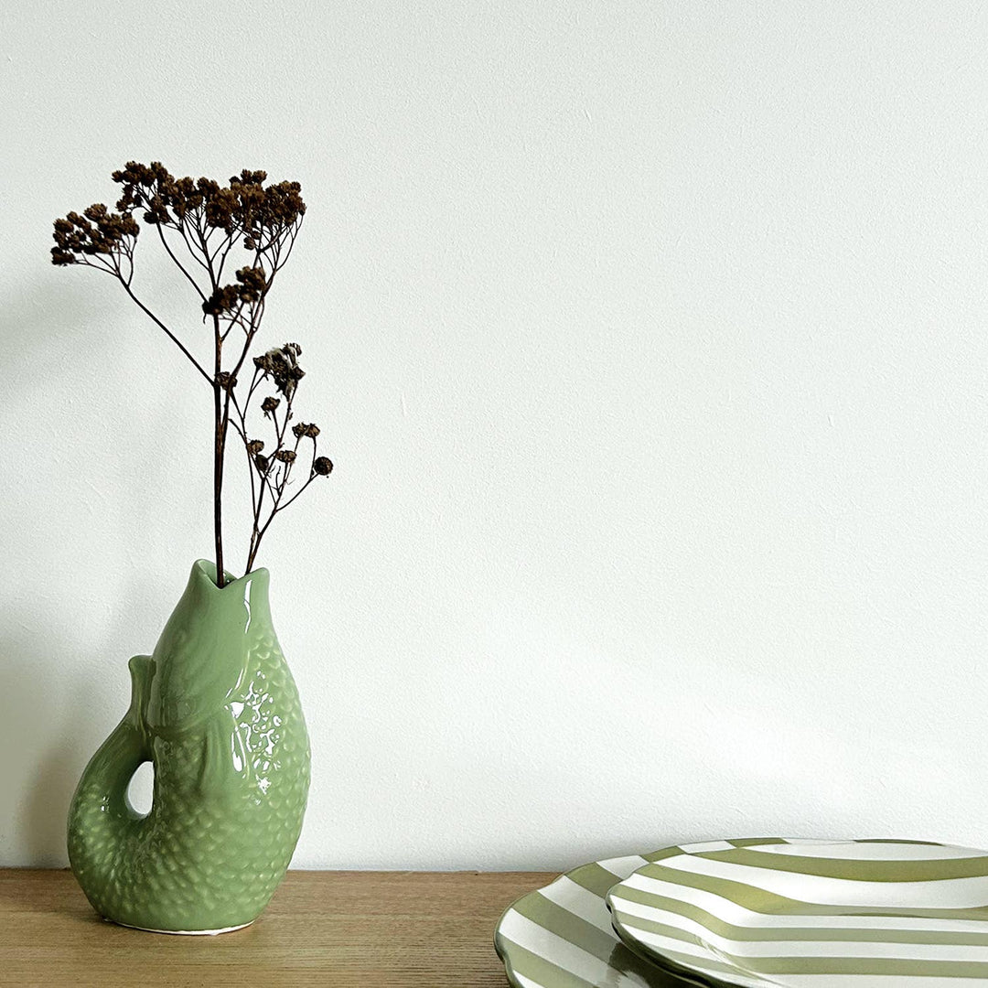 Set of 4 Trattoria Khaki Dinner Plates