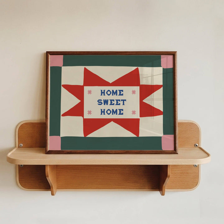Home Sweet Home Patchwork Print
