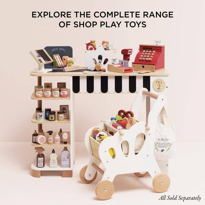 Wooden Cash Register & Money Play Set