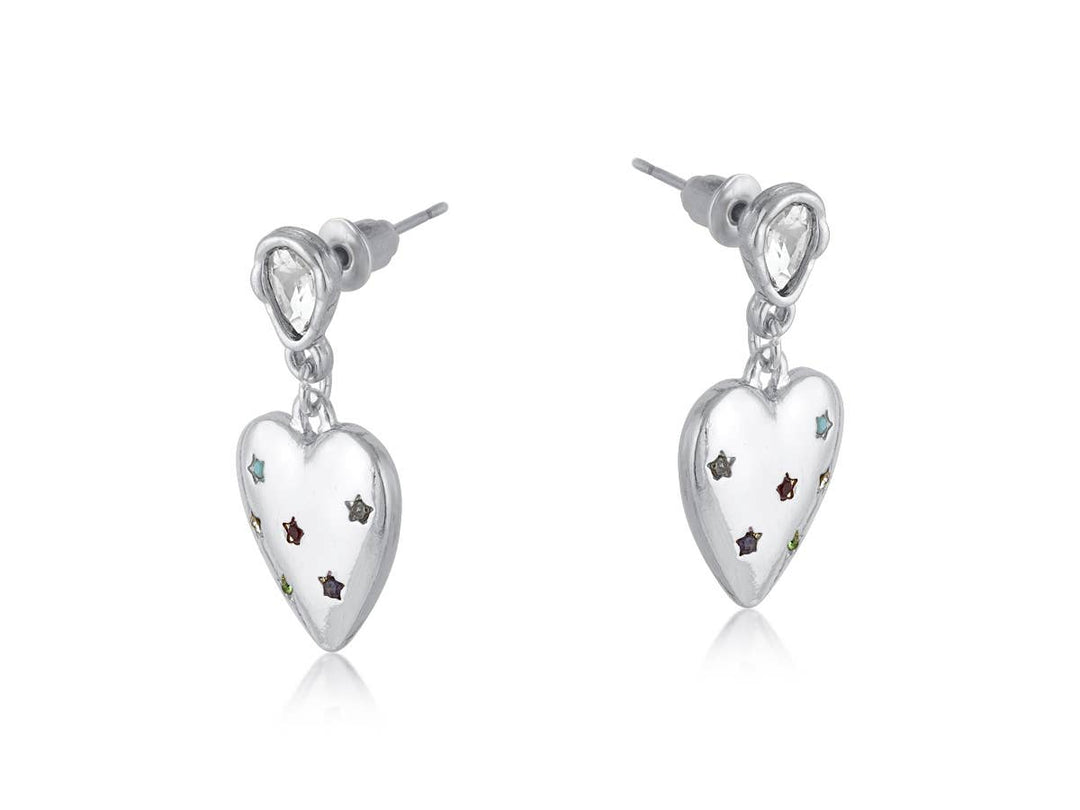 Florence Heart Drop Earrings