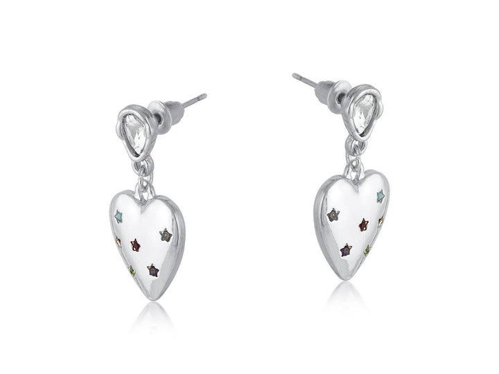 Florence Heart Drop Earrings