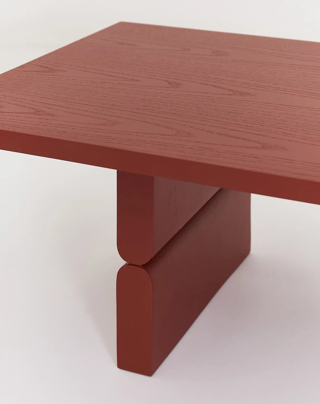 Nobodinoz Coloured Wood Coffee Table in Burnt Red - PRE ORDER