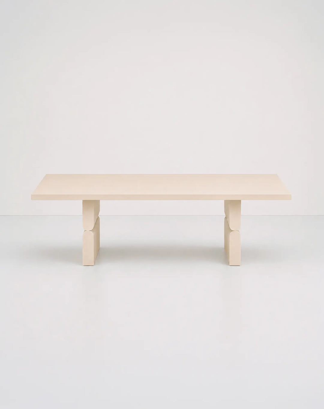 Nobodinoz Coloured Wood Coffee Table in Ivory - PRE ORDER