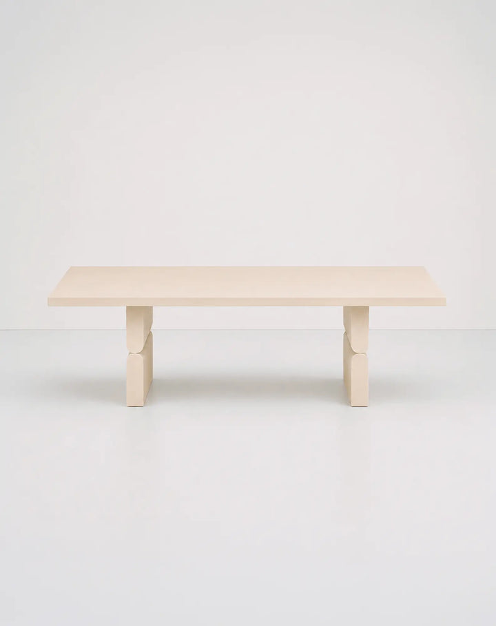 Nobodinoz Coloured Wood Coffee Table in Ivory - PRE ORDER