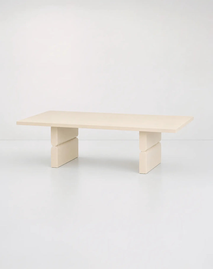 Nobodinoz Coloured Wood Coffee Table in Ivory - PRE ORDER