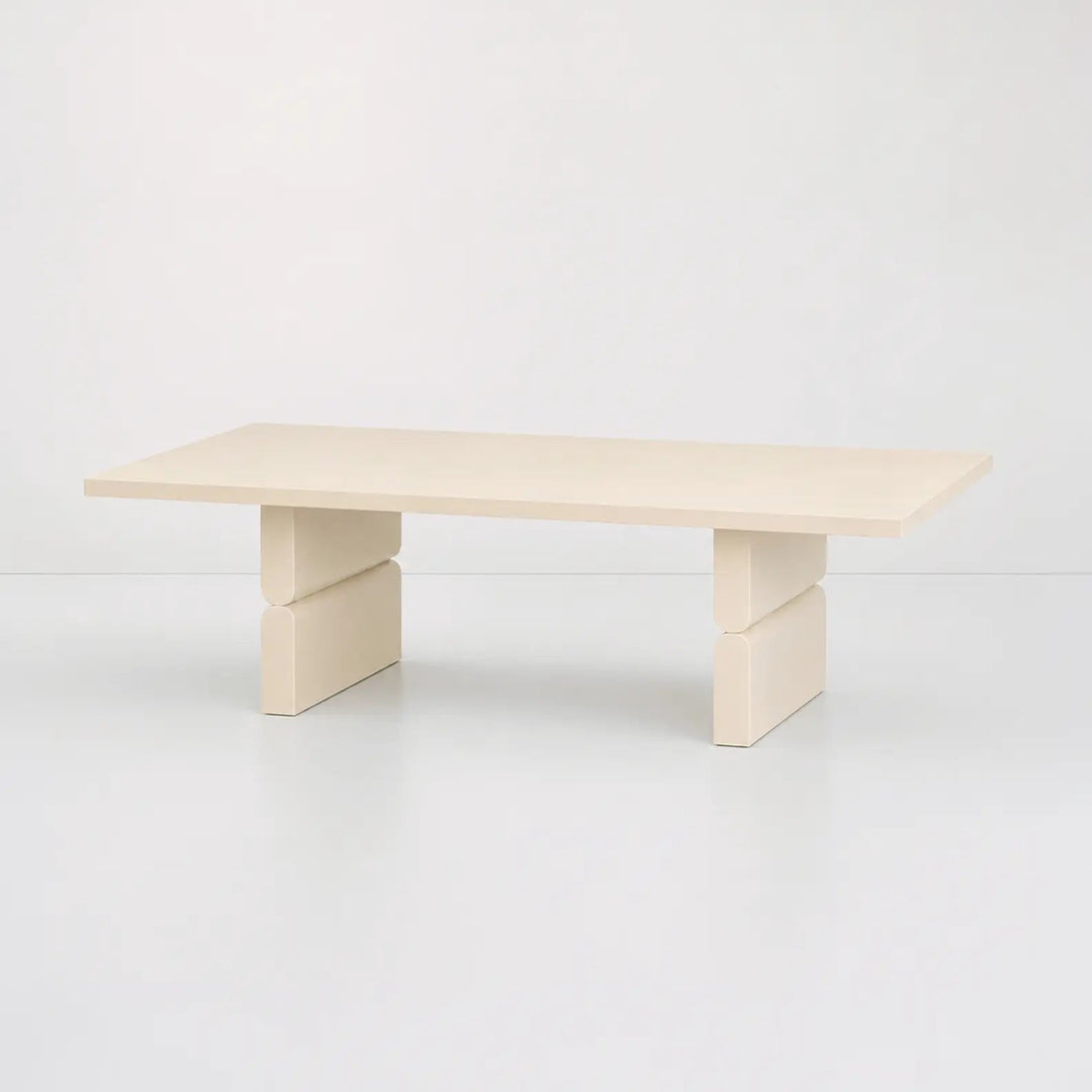 Nobodinoz Coloured Wood Coffee Table in Ivory - PRE ORDER