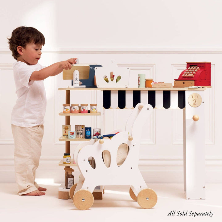 Wooden Cash Register & Money Play Set