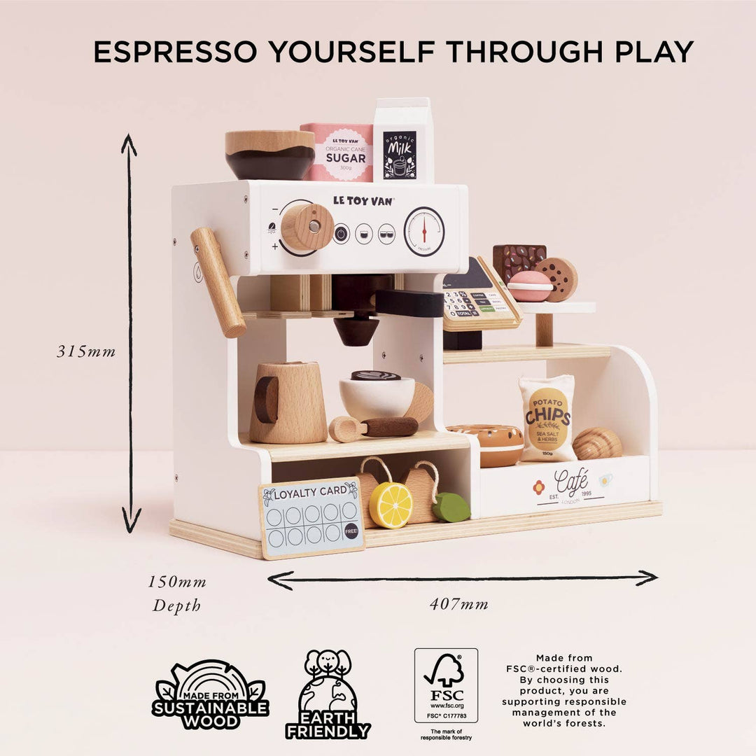 Barista Wooden Café Shop Play Set