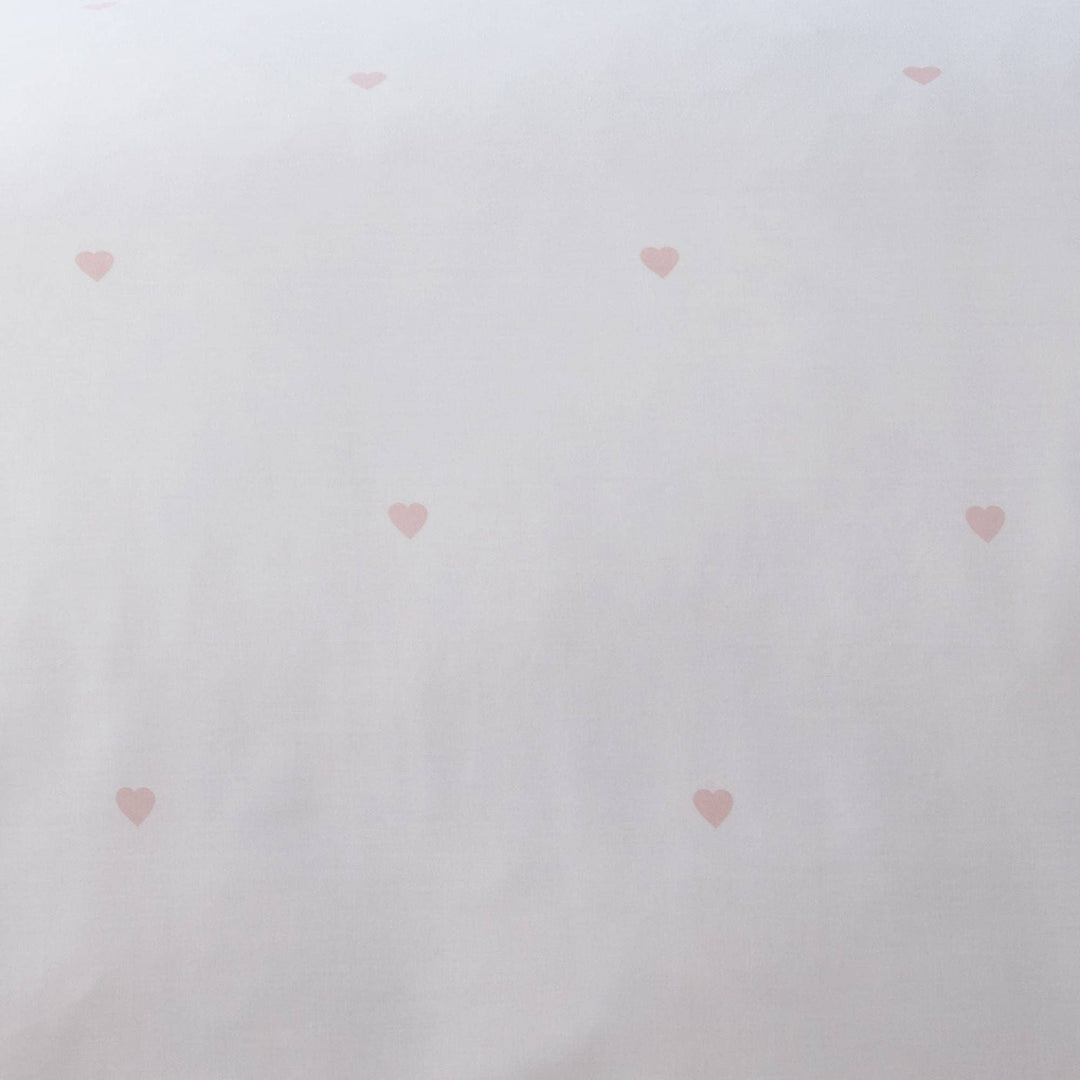 Decorative Heart Duvet Cover Set by Serene in Blush