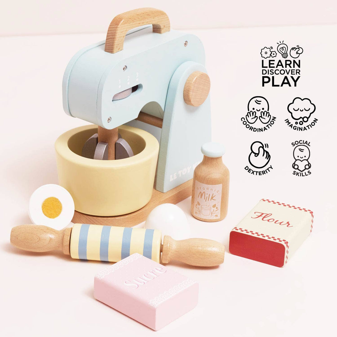 Bakers Wooden Mixer Set & Accessories Play Set