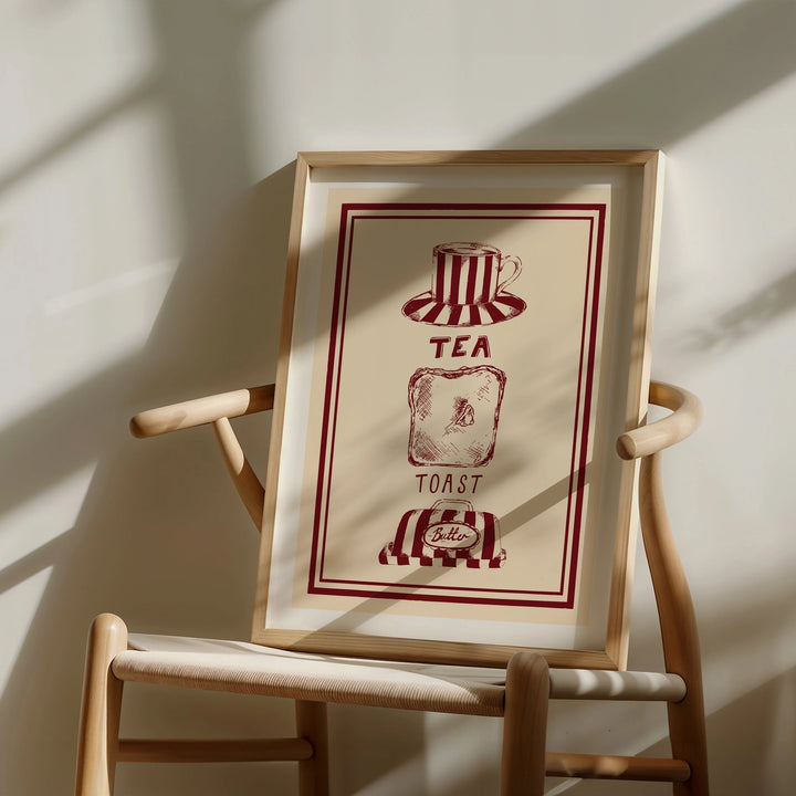 Tea and Toast Print by Mash Design