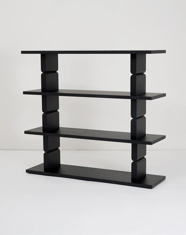 Nobodinoz Coloured Wood Bookshelves in Black - PRE ORDER