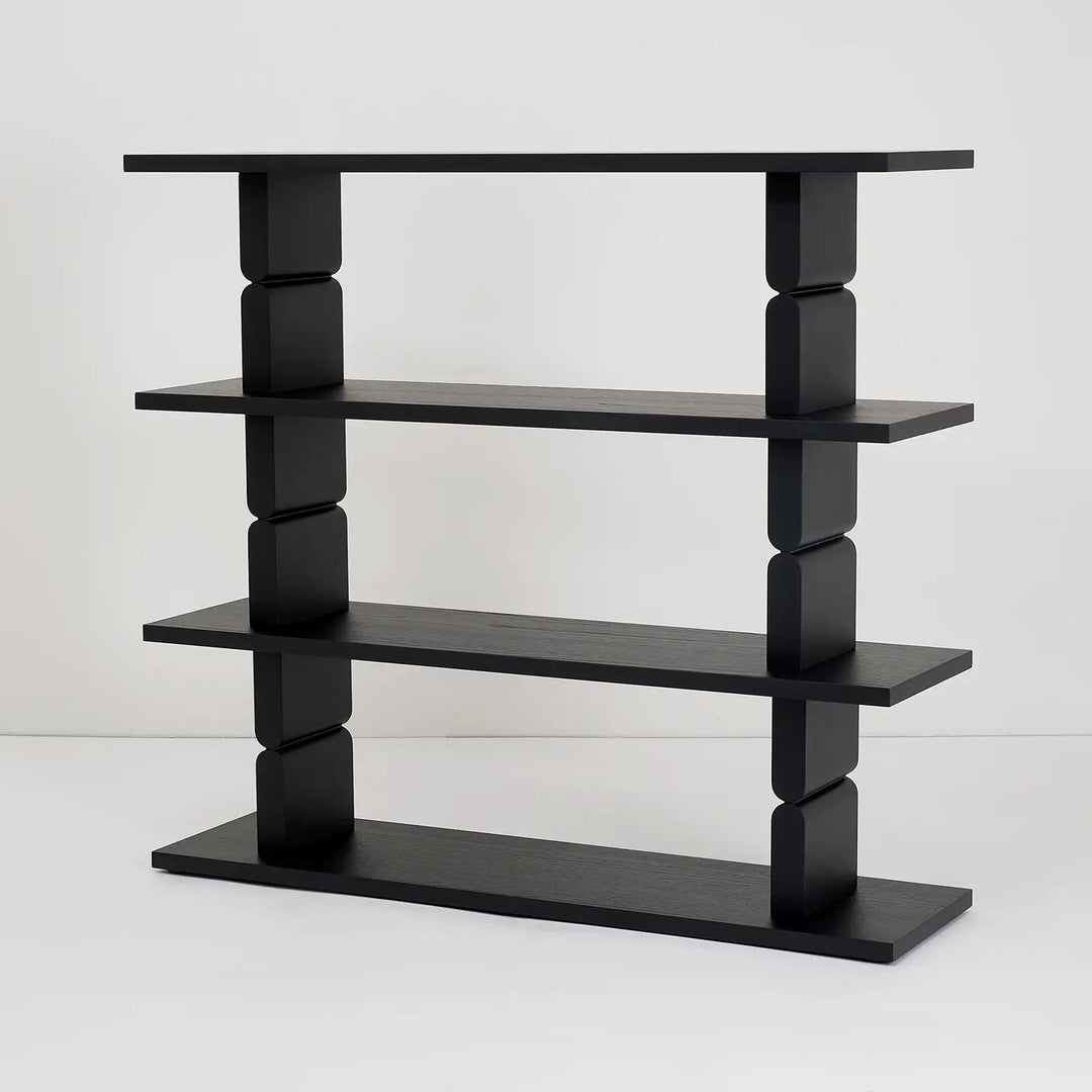 Nobodinoz Coloured Wood Bookshelves in Black - PRE ORDER