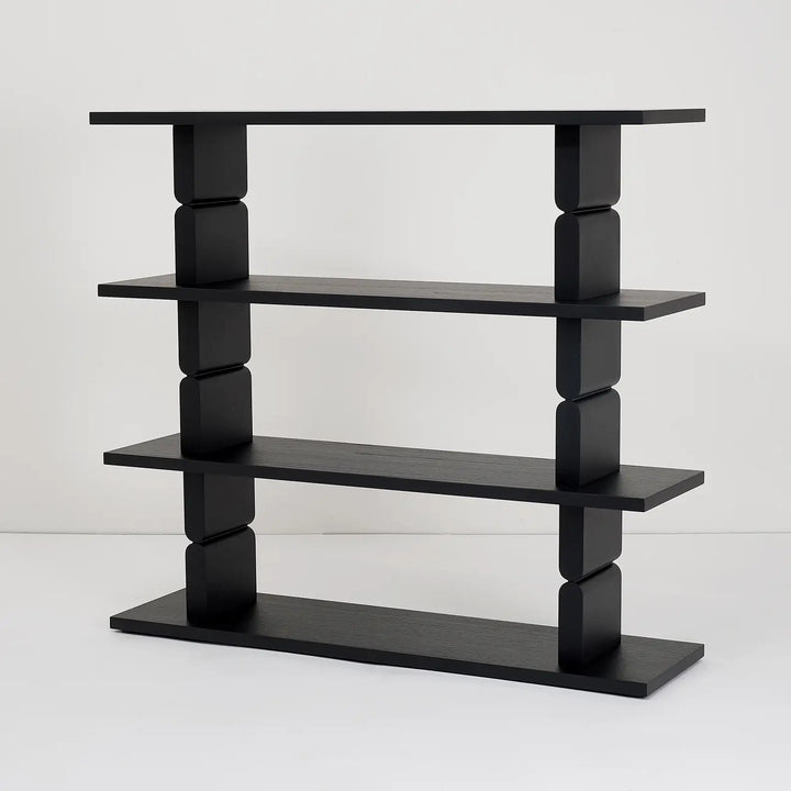 Nobodinoz Coloured Wood Bookshelves in Black - PRE ORDER
