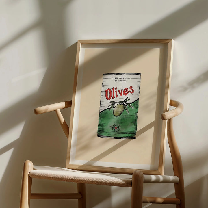 Olive Tin Print by Mash Design