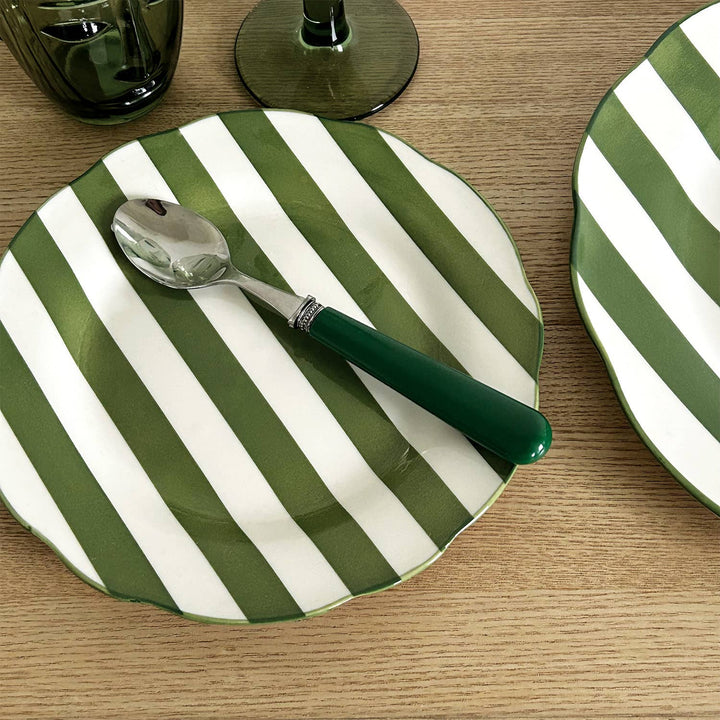 Set of 4 Green Trattoria Dessert Plates
