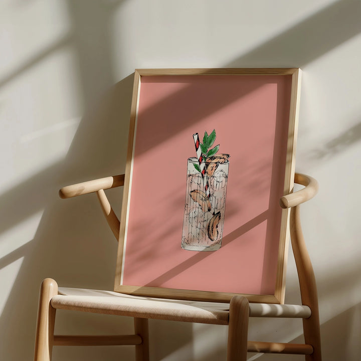 Peach Lemonade Print by Mash Design