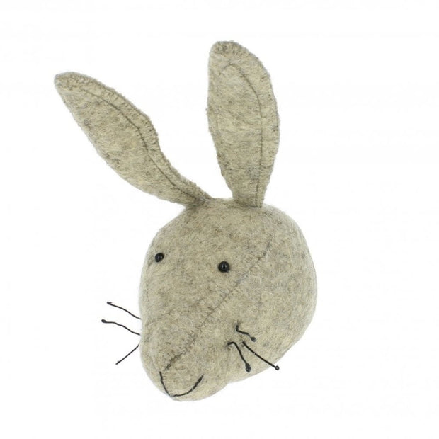 Felt Hare Head - Mini