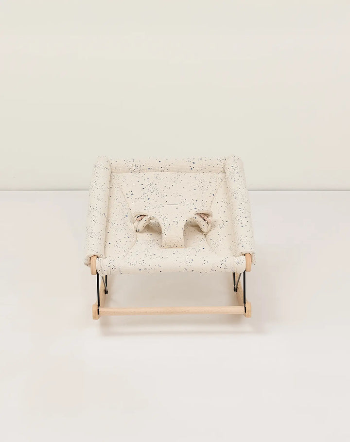 Nobodinoz Growing Green Baby Bouncer with Blue Milky Way Cover