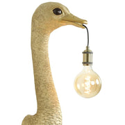 Ostrich Wall Lamp with Filament Bulb