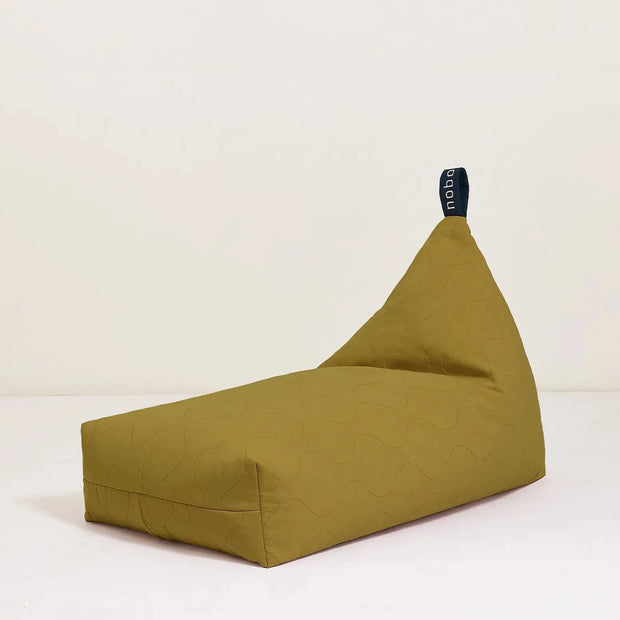 L1N0 Cotton Beanbag in Moss Green by Nobodinoz - PRE-ORDER