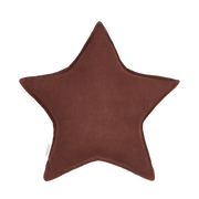 Lino Star Cushion in Prune by Nobodinoz